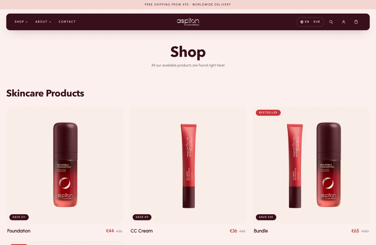 Aspilon Cosmetics, frame 3